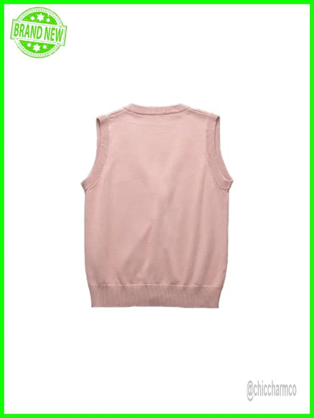 Sleeveless V Neck Button Down Cardigan Vest in 100% Cotton Lightweight Knit